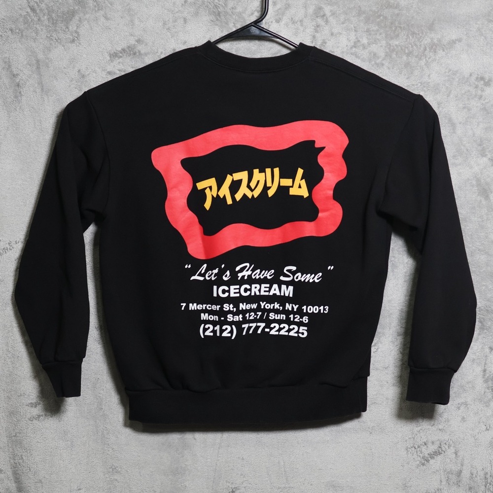 Billionaire Boys Club Icecream Sweatshirt Mens Small Black Pullover Athletic